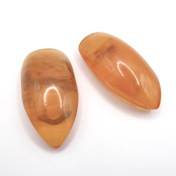 Vintage Apple Juice Bakelite Dress Clips - Picture 5 of 10